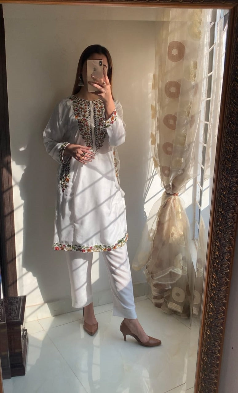 Pocket Sequence Embroidery 2Pc
