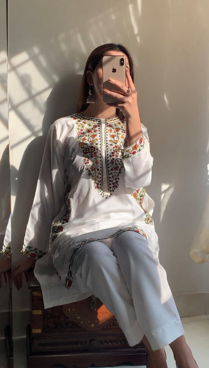 Pocket Sequence Embroidery 2Pc