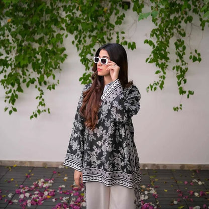 Shamoze Silk Digital Print Shirt & Trouser