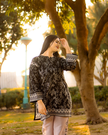 Shamoze Silk Digital Print Shirt & Trouser