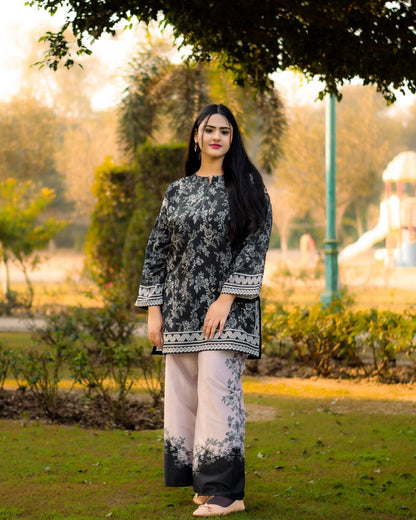 Shamoze Silk Digital Print Shirt & Trouser
