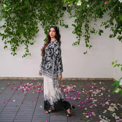 Shamoze Silk Digital Print Shirt & Trouser