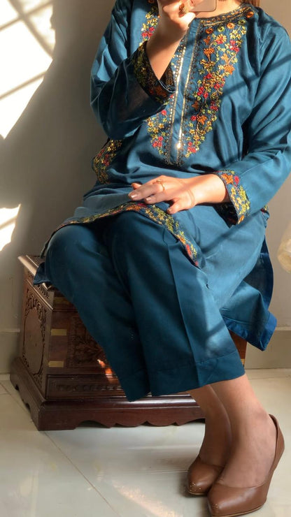 Pocket Sequence Embroidery 2Pc